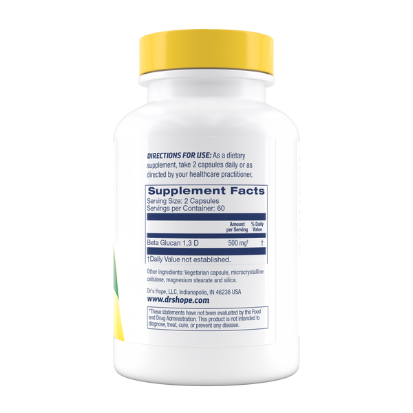 Beta 1,3D Glucan 500mg – 120ct