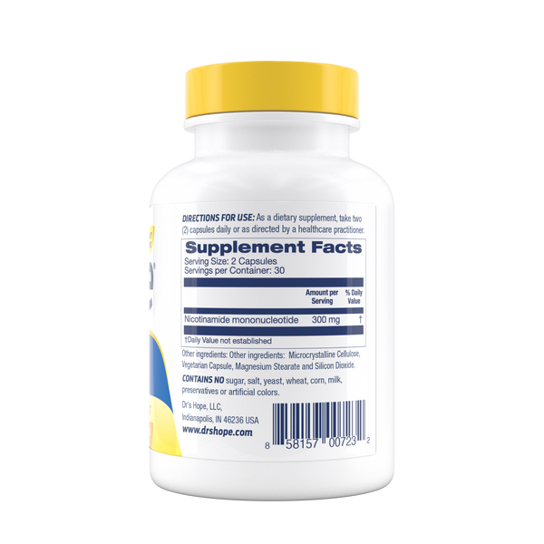 NMN (Nicotinamide MonoNucleotide) 300mg –  60ct