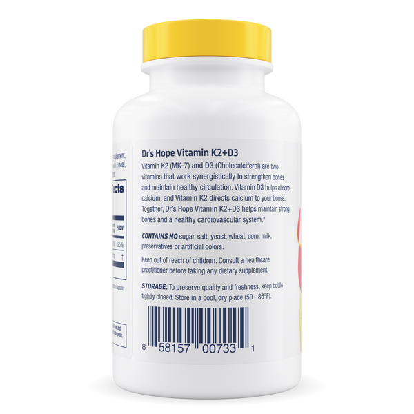 Vitamin K2 + D3 – 120ct