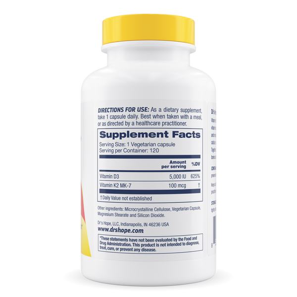 Vitamin K2 + D3 – 120ct